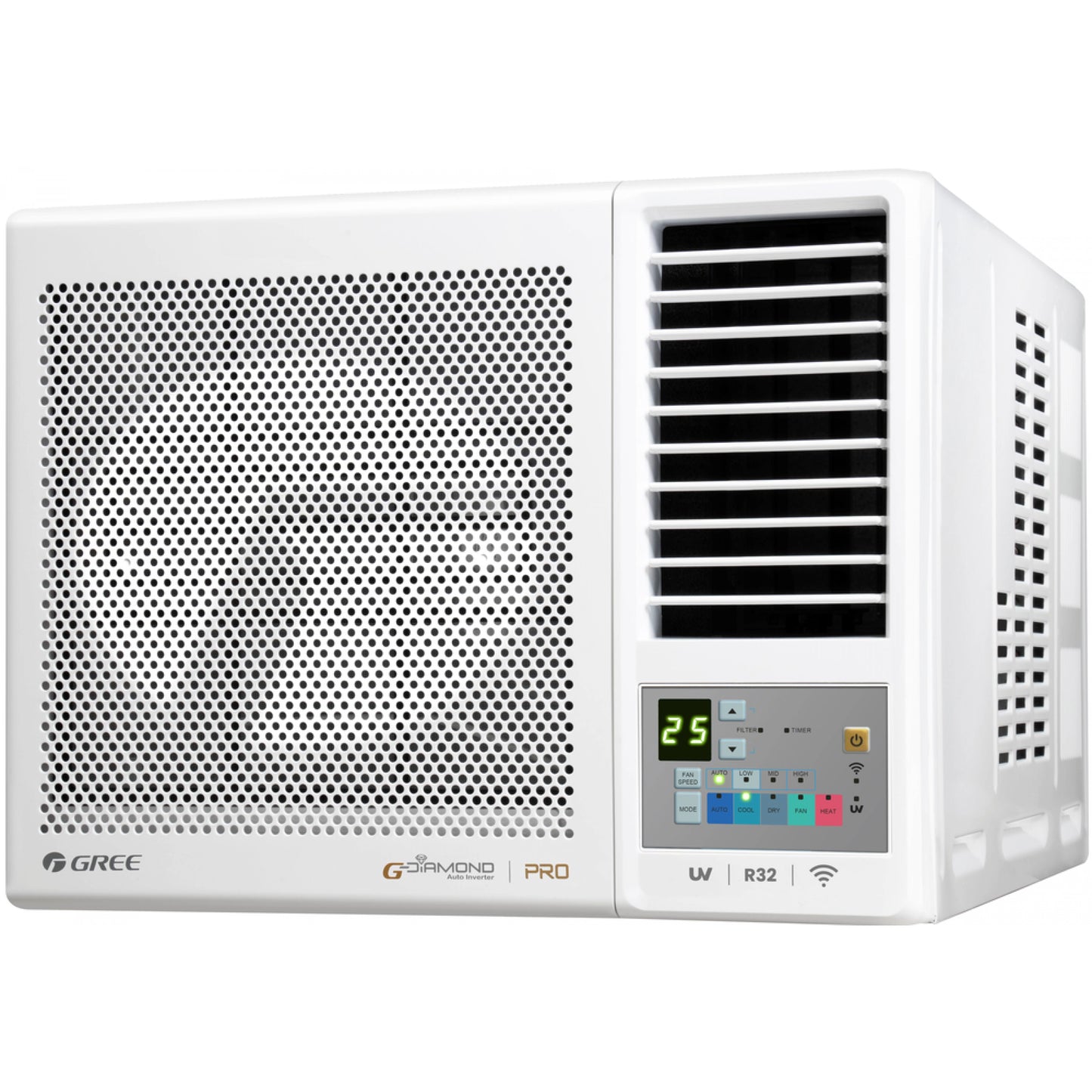 Gree 格力 GWH09PZ 1匹 雙黑鑽 變頻冷暖 G-Panel 窗口式冷氣機｜附遙控｜1級能源標籤
