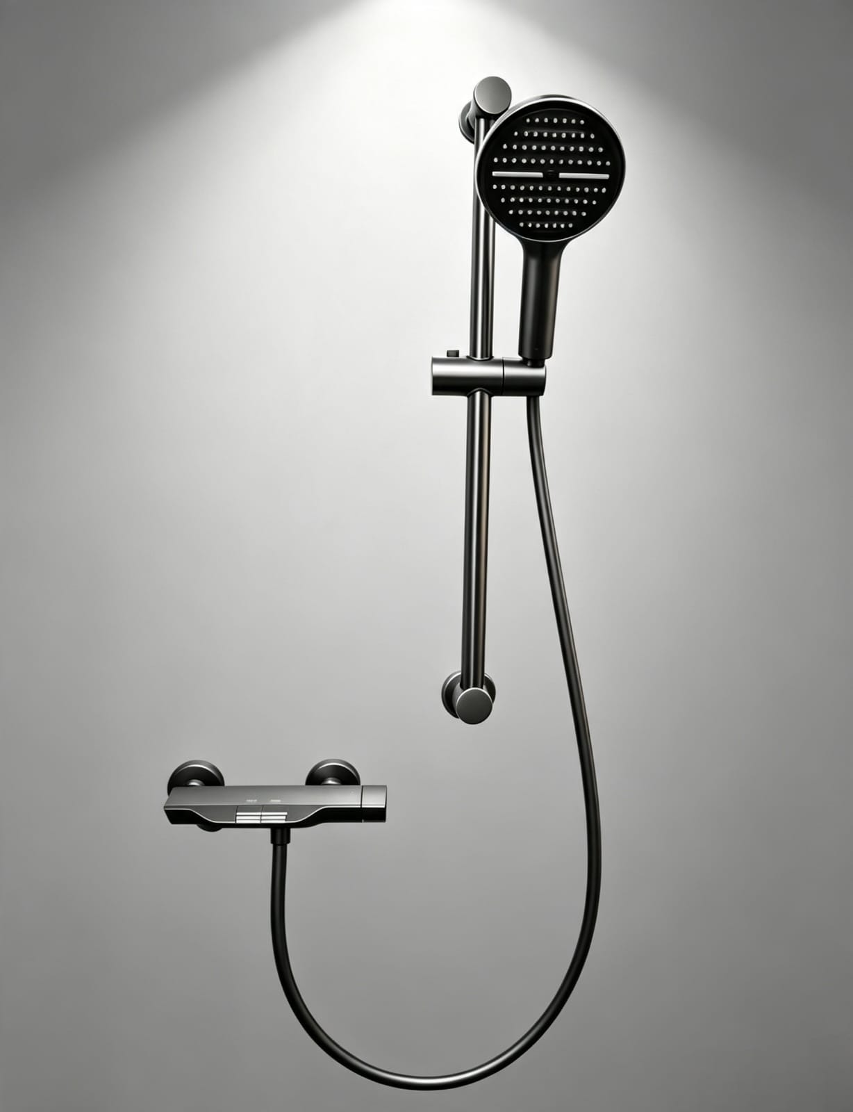 Luxury Gun Grey Concealed Shower Faucet & Valve Set｜Handheld Shower｜OEM/ODM Wholesale   奢華槍灰隱藏式淋浴龍頭與閥門套裝｜手持花灑｜批發採購 (GS‑9001)