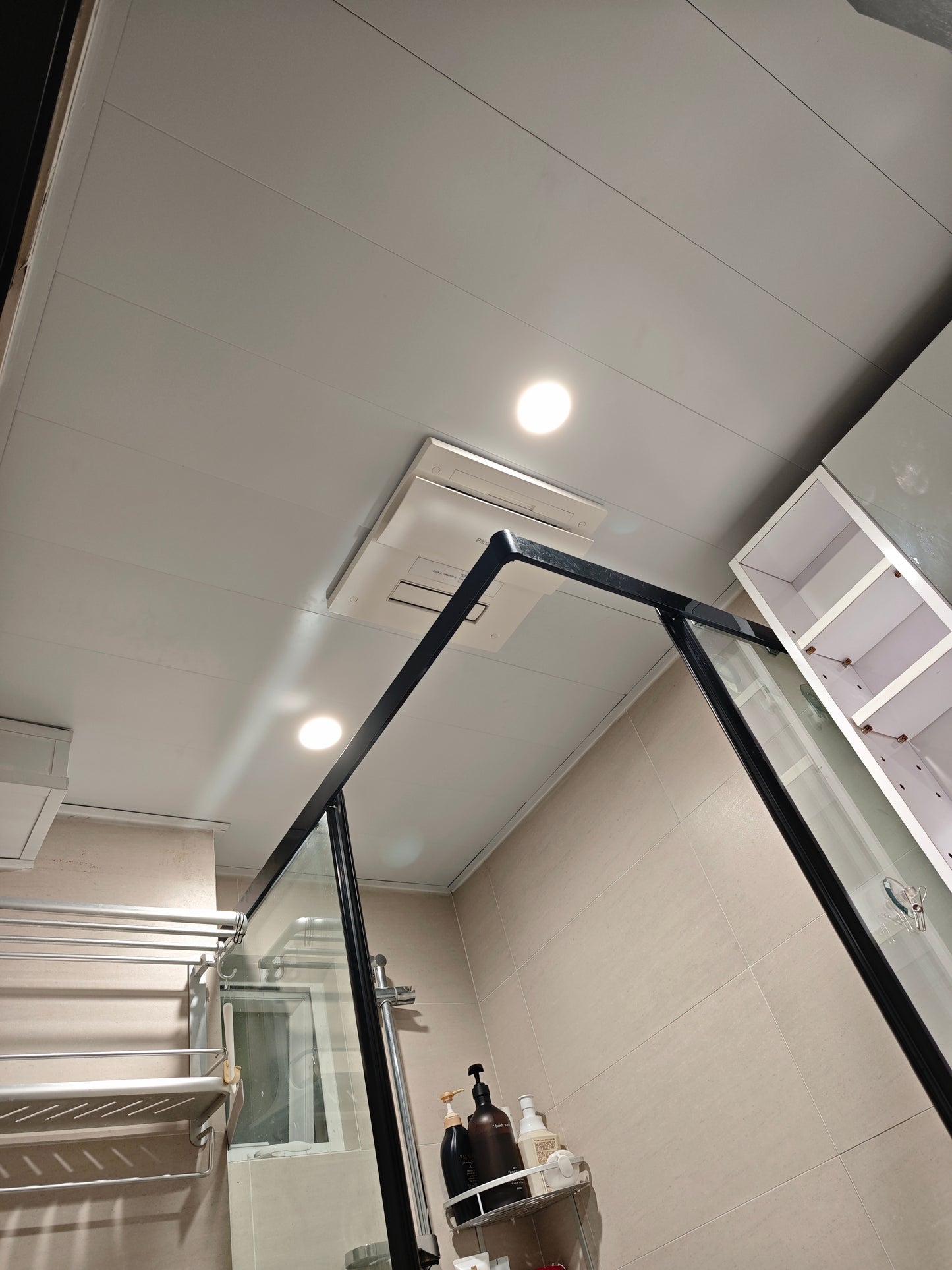 Ceiling bathroom heater installation,  maintenance support available.