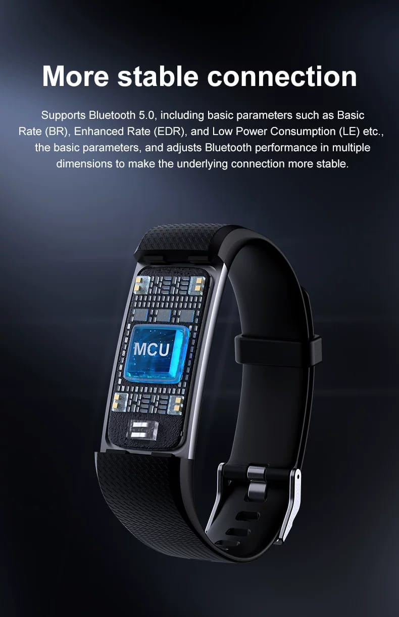 健身追蹤器智慧手環，附心率監測器/計步器/卡路里。 IP65 防水男士/女士健身智慧手錶追蹤器