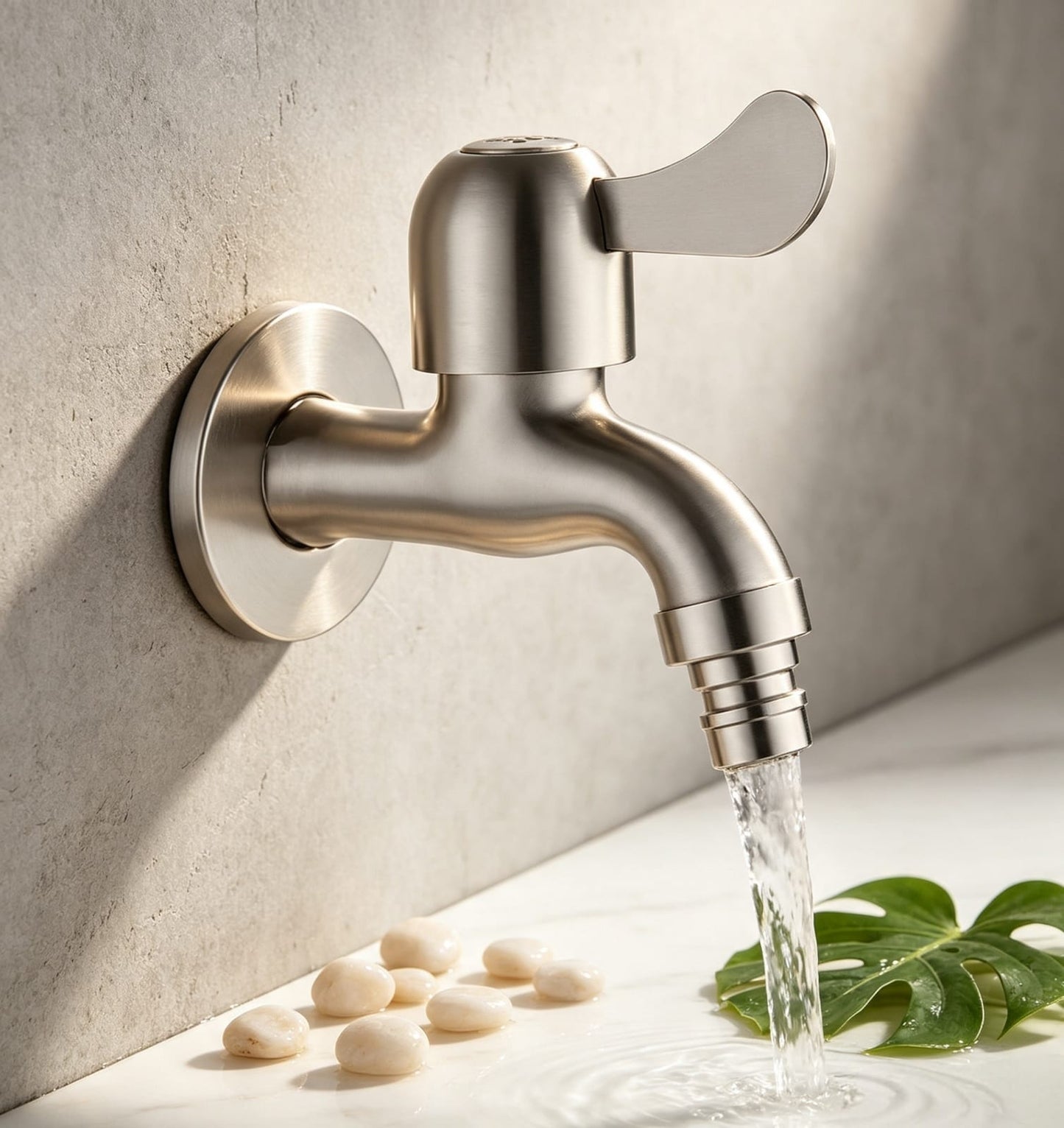 SUS304 Stainless Steel Laundry Tap | Brushed Nickle Finishing | Durable Anti-Rust | Faucet | Washing Machine Tap |  304不鏽鋼洗衣機龍頭｜拉絲表面｜耐用防鏽 | (LT-2037)