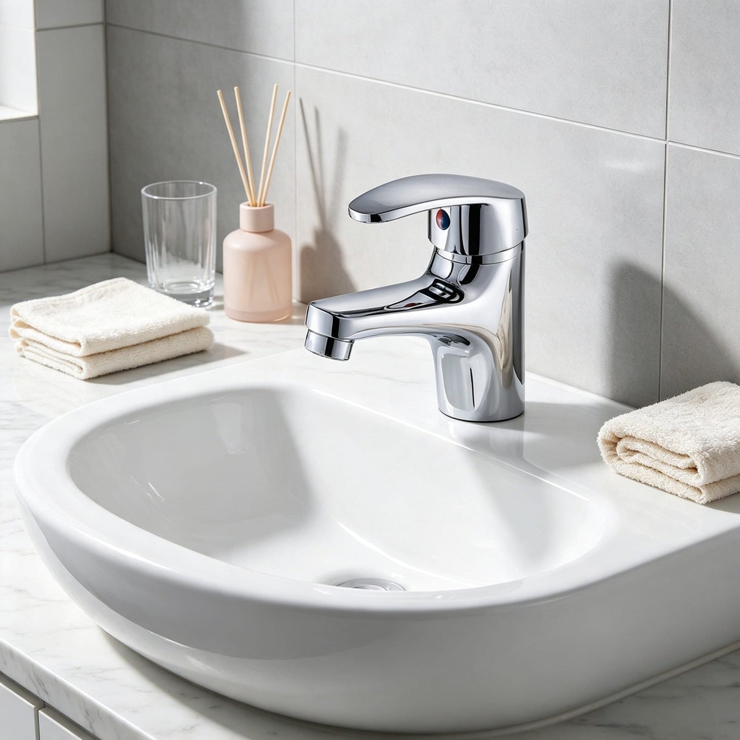 Solid Brass Cold Water Basin Faucet Wholesale Chrome Finish