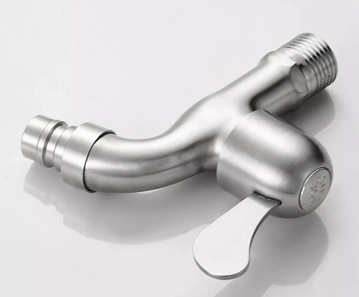 SUS304 Stainless Steel Laundry Tap | Brushed Nickle Finishing | Durable Anti-Rust | Faucet | Washing Machine Tap |  304不鏽鋼洗衣機龍頭｜拉絲表面｜耐用防鏽 | (LT-2037)
