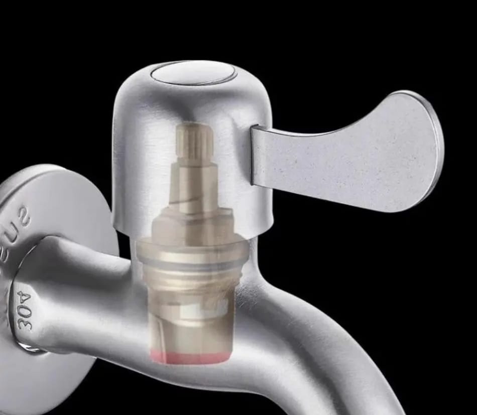 SUS304 Stainless Steel Laundry Tap | Brushed Nickle Finishing | Durable Anti-Rust | Faucet | Washing Machine Tap |  304不鏽鋼洗衣機龍頭｜拉絲表面｜耐用防鏽 | (LT-2037)