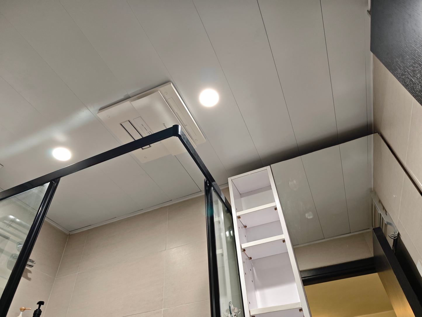 Ceiling bathroom heater installation, professional service