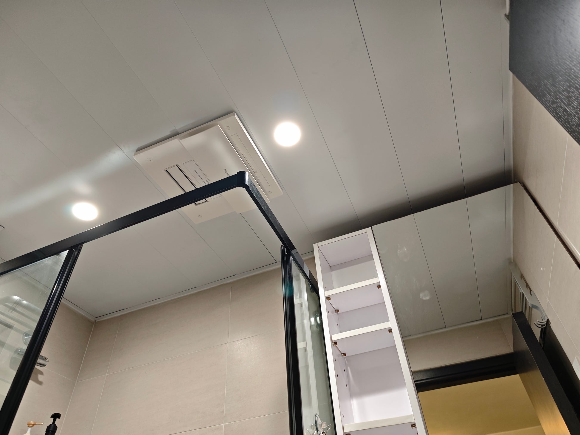 Ceiling bathroom heater installation, professional service