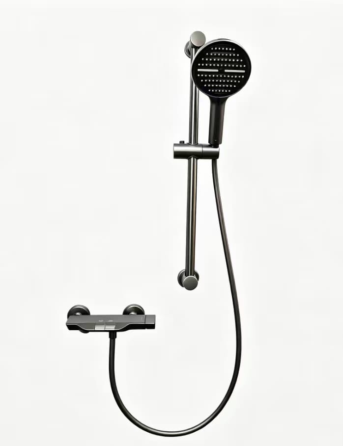 Luxury gun grey concealed shower set, HK
