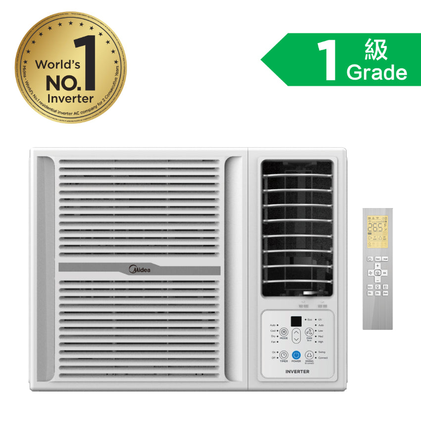 Midea MW‑22CRF8E CubicCool 2.5HP Window AC Wi‑Fi Smart Control