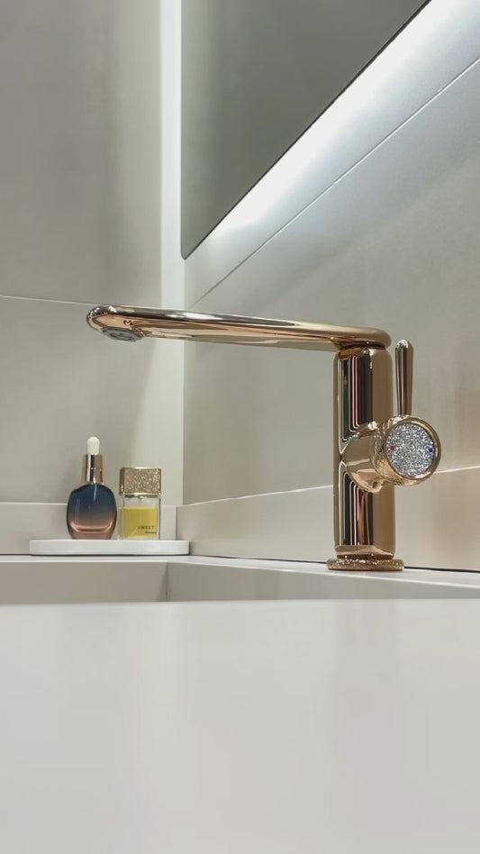 玫瑰金閃鑽水龍頭 Rose Gold Bling Bling Faucet